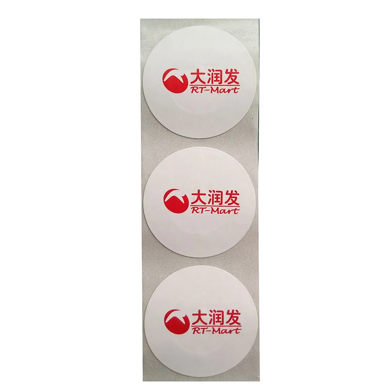 
Wholesale Round R40MM RF Blank Paper Label EAS System Security Sticker Tag Waterproof 