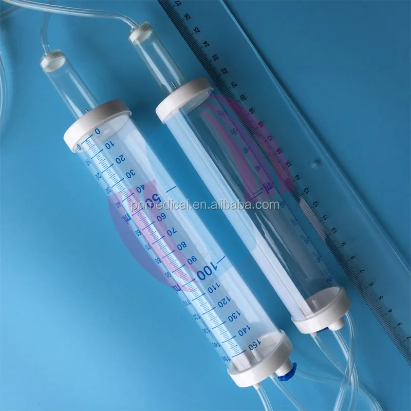 China manufacturer medical pediatric pvc burette iv infusion set 150ml
