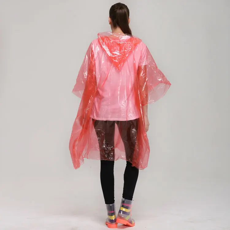 Disposable rain poncho with ball/ Disposable raincoat/ Rain coat