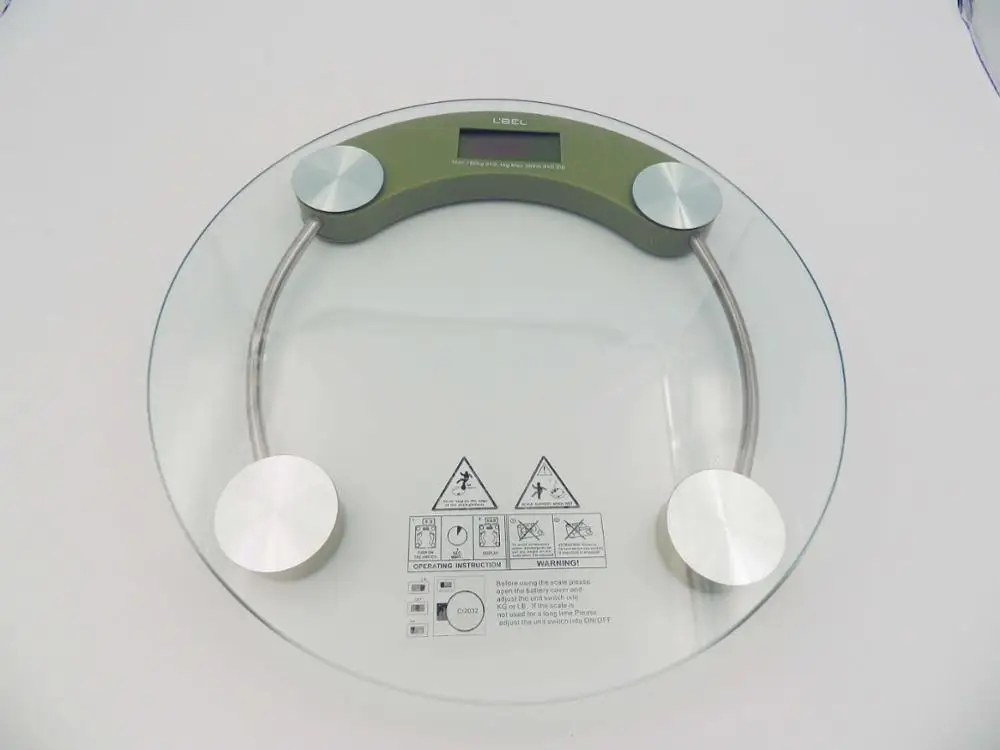 2021 180KG Clear glass with CE, HoHS Certification bathroom Digital Body Scale