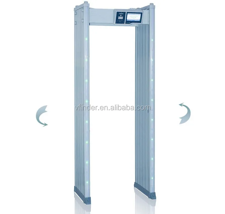
WIFI connection Digital touch screen door frame walk through metal detector 