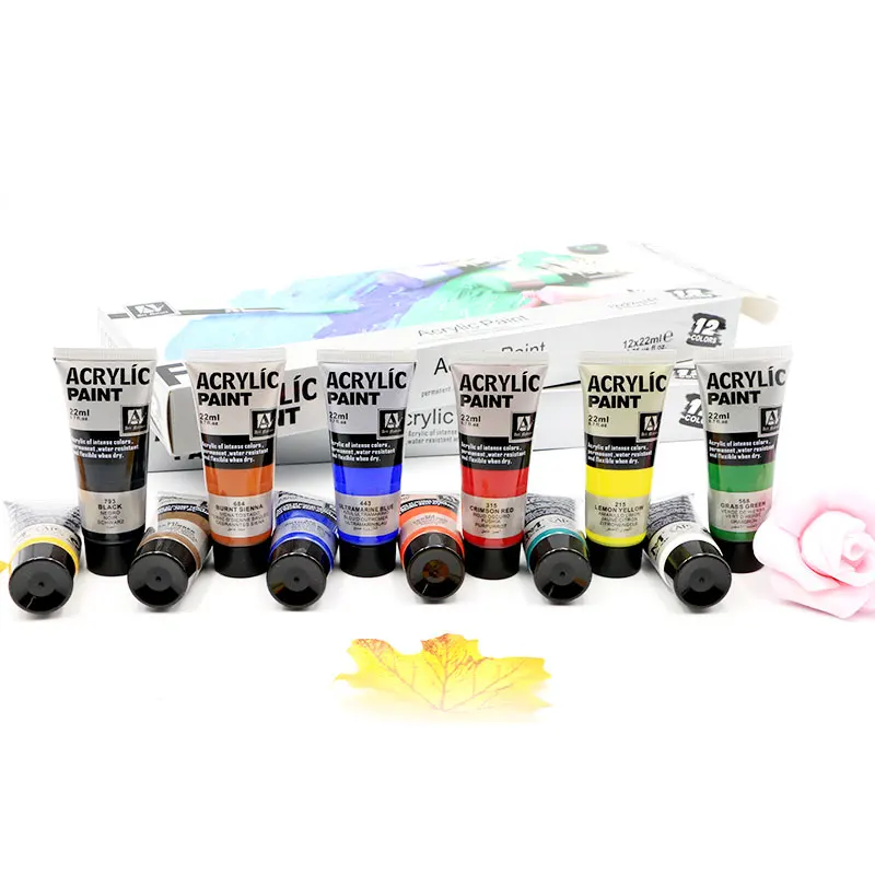 22 мл 6 видов цветов Профессиональная Акриловая картина набор цветов «сделай сам»