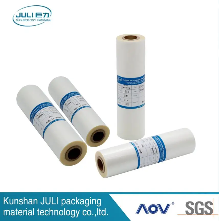 12+08 eva glue 20 micron Bopp thermal hot film for lamination on magazines books after printing