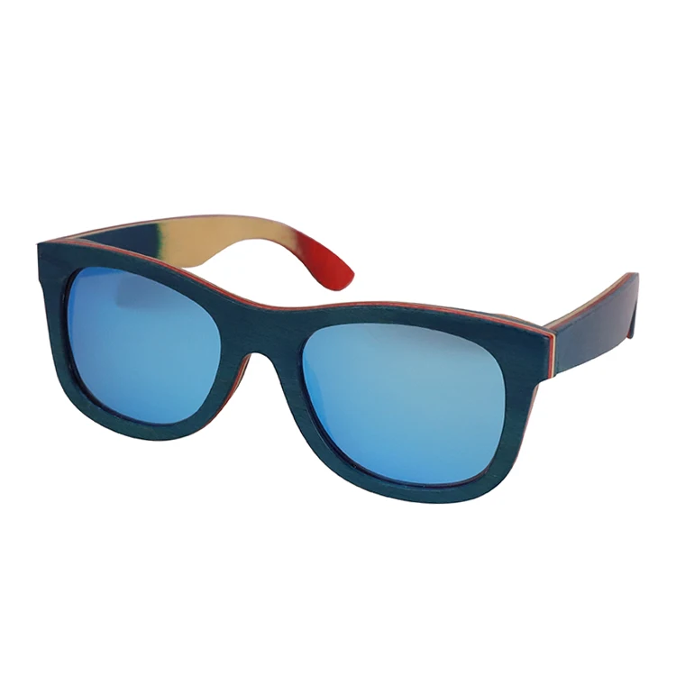Uv400 Sun Glass Polarized Italian Design Ce Skeateboard Dropshipping Wooden Sunglass