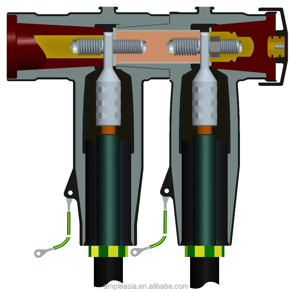 Разъемные кабельные разъемы, Разъемы-Тройники (мертвый разрыв) серии 630, до 24 кв