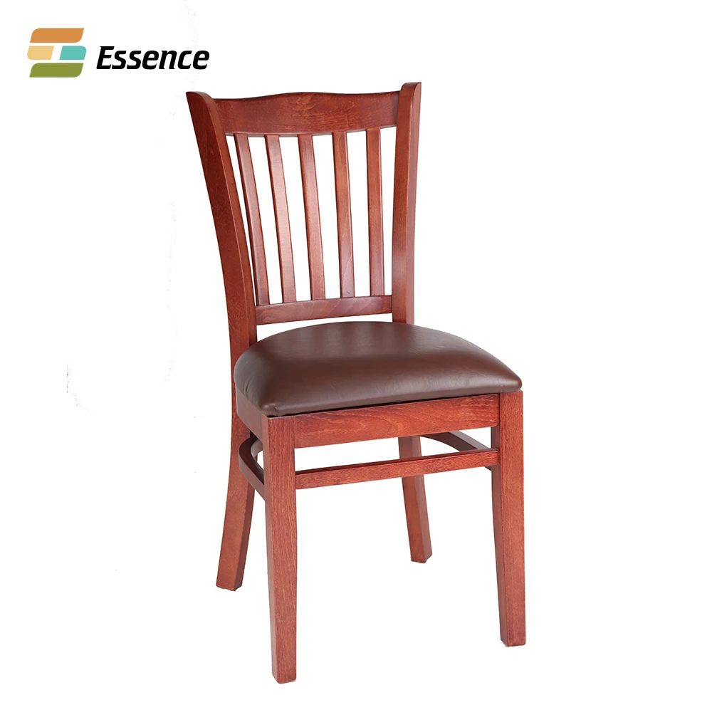 Safe Quality Wooden Restaurant Rest Chair Wood Dining Chair
