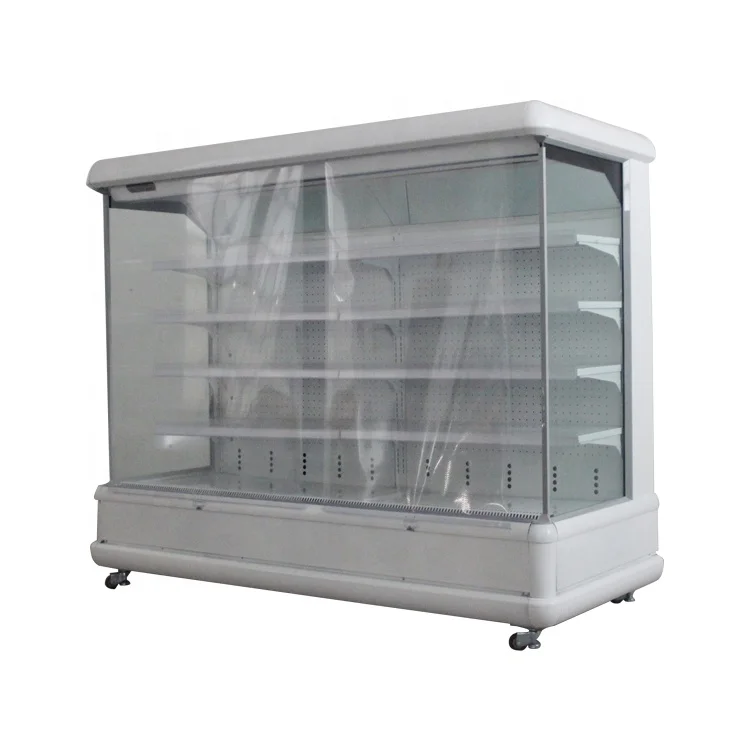 Supermarket Open Fruit Chiller Refrigerator Display Cooler for Vegetables and Fruits Single-temperature Ce