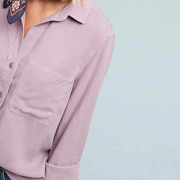 Female shirt blouse custom high quality latest design korean light pink blouse