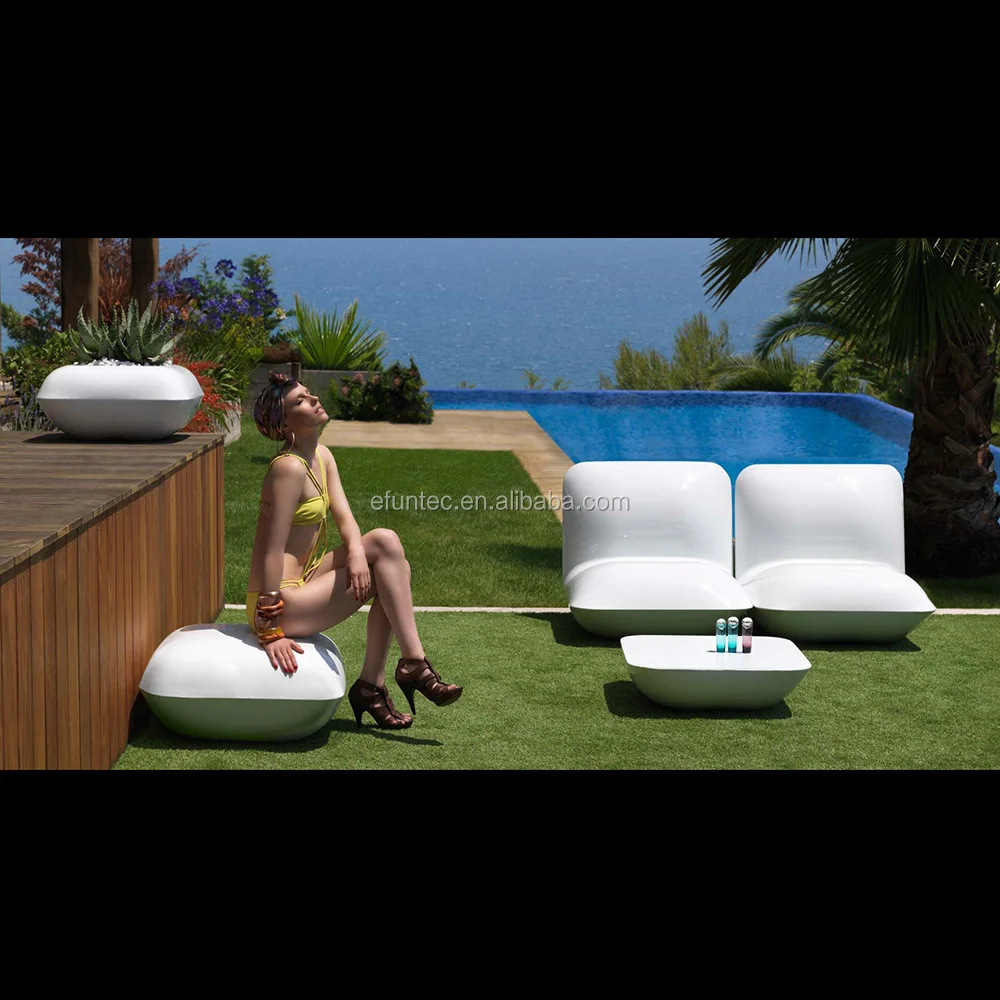 Водонепроницаемая полиэтиленовая пластиковая светодиодная Подушка, диван с rgb-подсветкой, меняющая цвет, коммерческая светодиодная мебель для отдыха