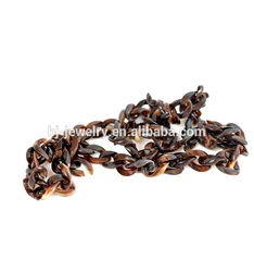 Leopard Plastic Chain Necklace Wholesale Long Chain Women Accessory