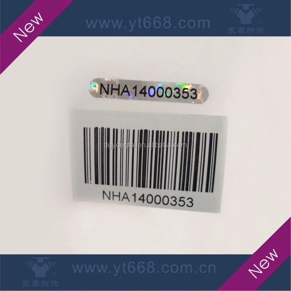 Cheap custom security hologram sticker anti-faking security sticker with QR code