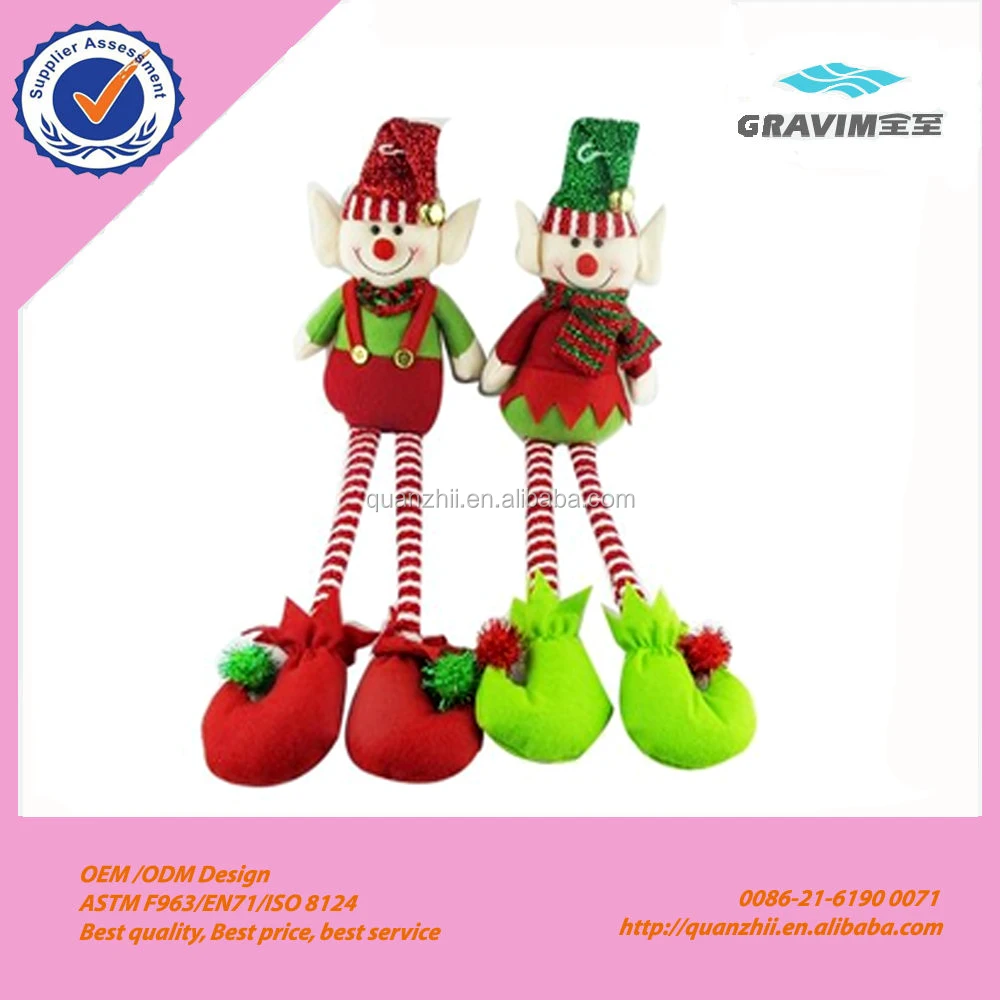 High Quality Soft Baby Plush Doll Stuffed Christmas Elf Promotional Gift Custom Plush Toys