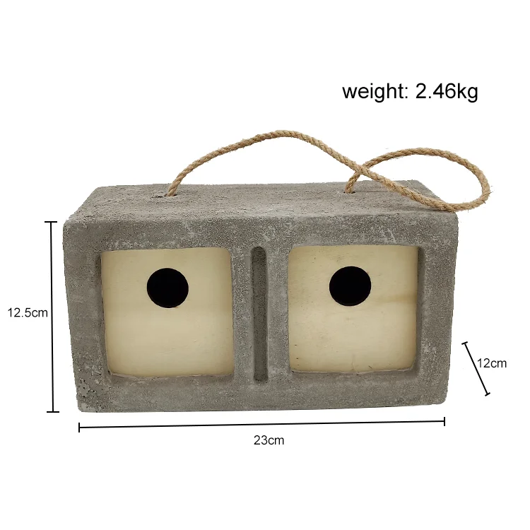 
Outdoor garden chinese bird house cement house for bird 
