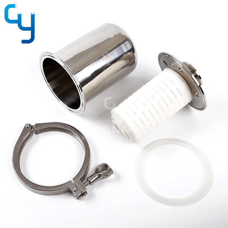 Stainless steel sanitary hygienic tank rebreather