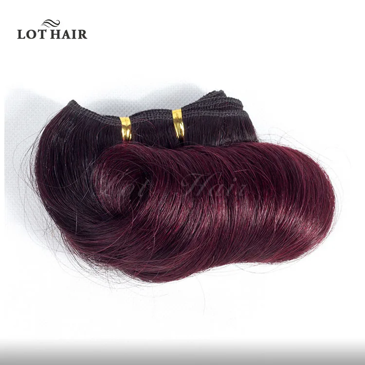 6-8inches 100% virgin human hair afro b short hair weave