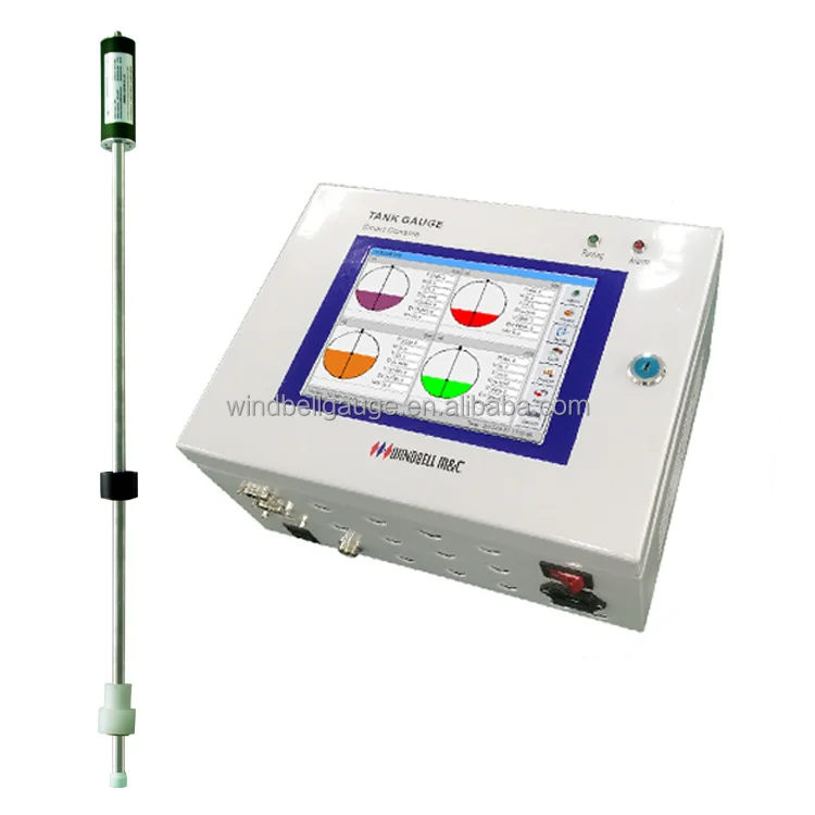 Gas station underground storage tank float level indicator