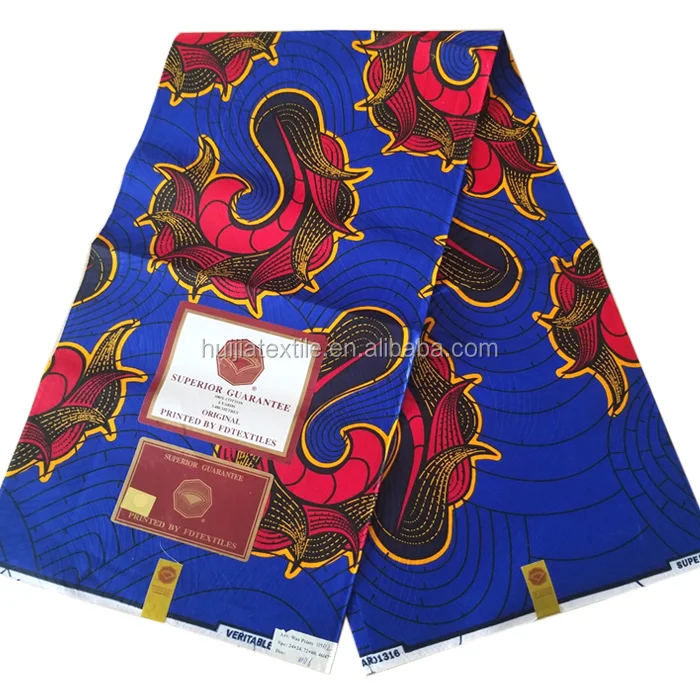 African Super Java print Real wax fabric 6Y wax prints