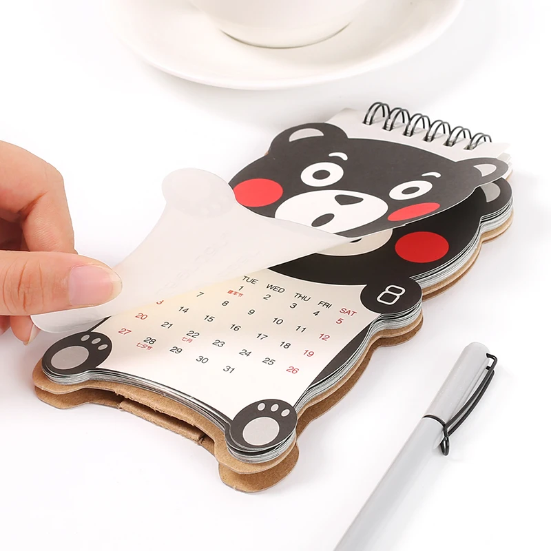 Cute kawaii mini personalized desk calendar