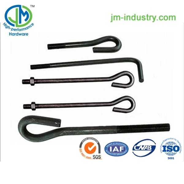 ASTM 3/4 Carbon Steel hook anchor bolts