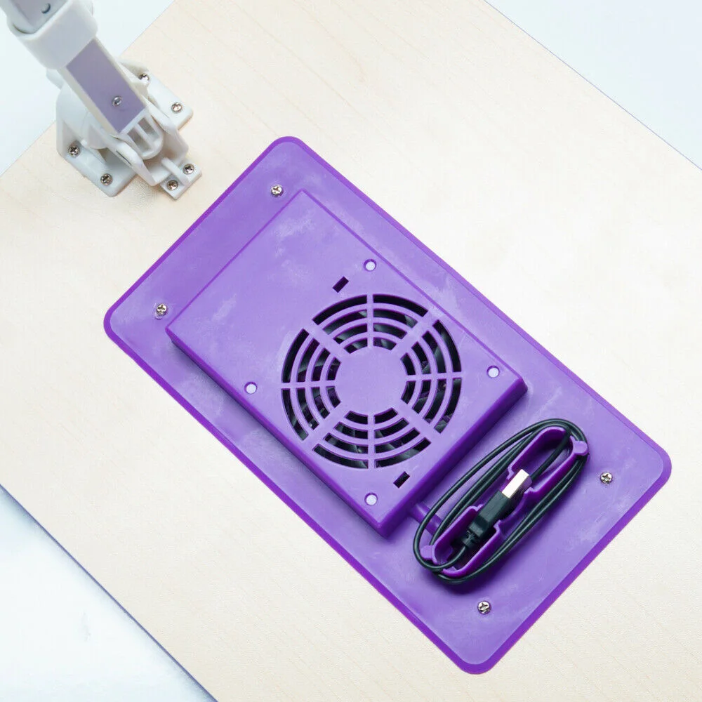 Portable Lap Desk Folding Laptop Computer Table Adjustable Bed Tray Stand w/ Fan