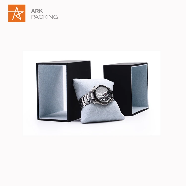 Watch Box Luxury Custom Logo  Custom logo  Packing Black  Watch Box Drawer Packaging With Pillow Tray