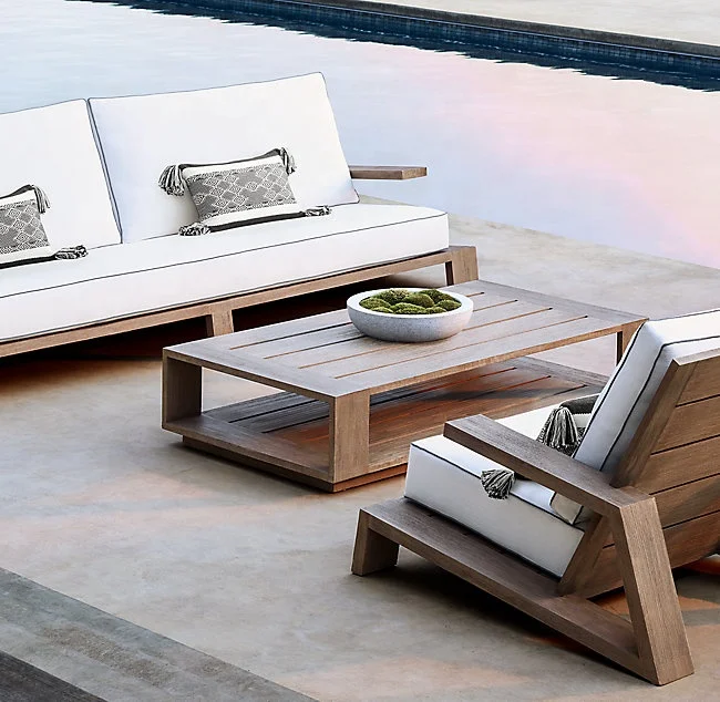 Outdoor quality teak garden furniture teak outdoor patio furniture lounge sofa set