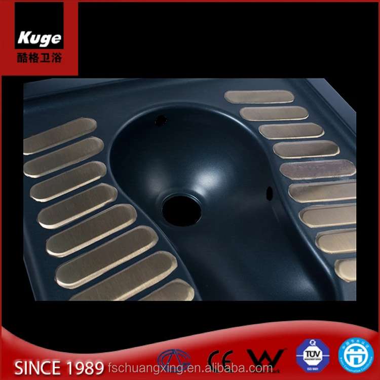 Bathroom use toilet pans stainless steel types of wc squatting pan toilet