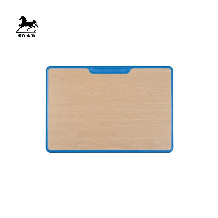 
MDF material student table and chair top with pp injection edge 