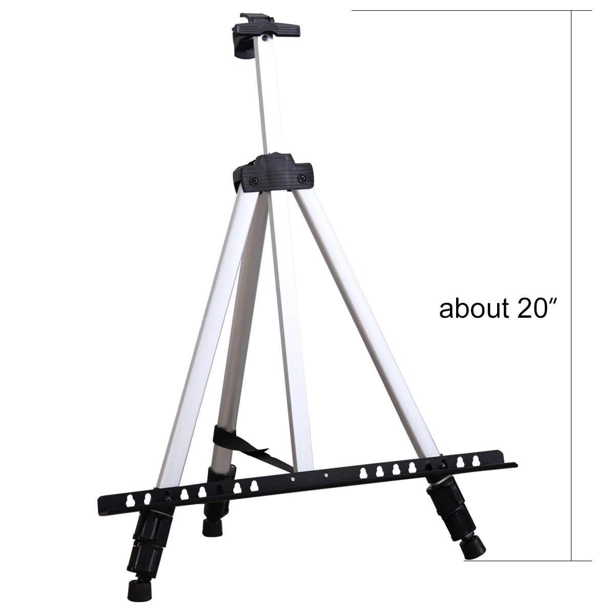Adjustable aluminum easel,wholesale 65inch tabletop metal easels.Transon portable aluminum easel for artist and display.