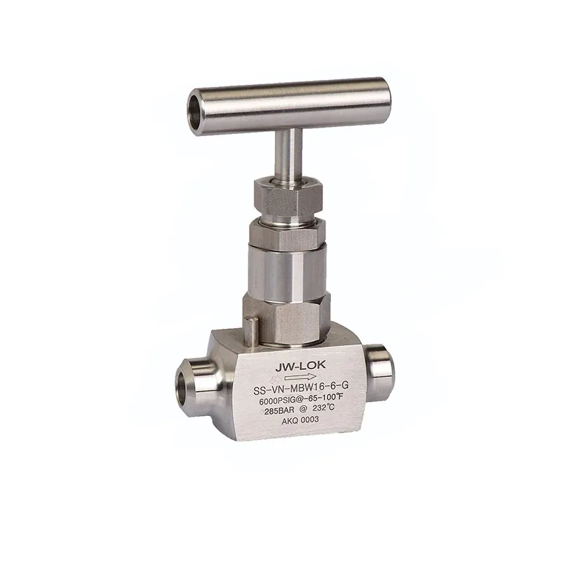 
Stainless steel forged angle type ferrule fitting needle valve 