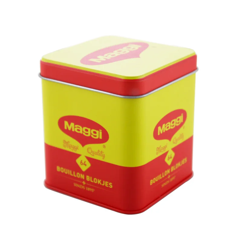 China Supplier Cube Design Silver Tin Gift Tea Box Packaging Candy Box For Wedding fossil watch tin box