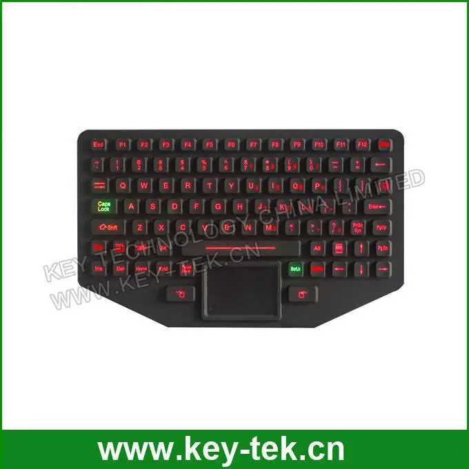 Черный резиновый подсветкой клавиатуры с сенсорной панелью