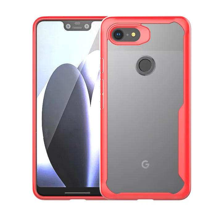 Shockproof Acrylic case Hybrid clear Hard PC back cover case for Google Pixel 3A 3A XL