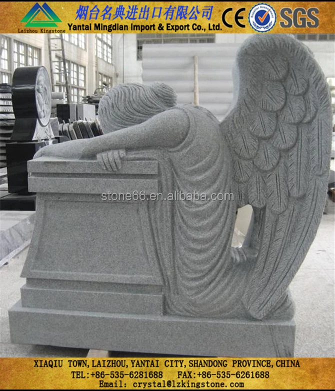 gravestone angel tombstones,China nature stone tombstone