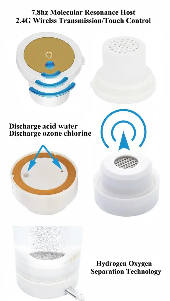 7.83 Schumann Resonator White Jade Hydrogen Bottle Improve Varicose Veins/Hypertension/hyperlipidemia/hyperglycemia