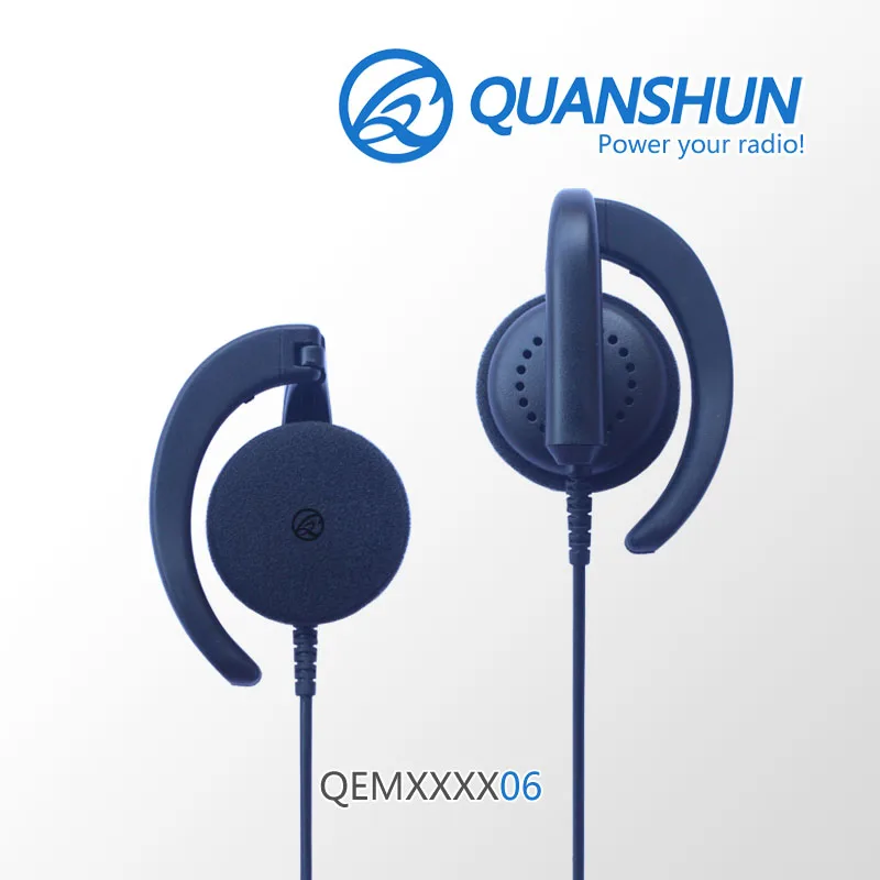 
2 way radio Over-the-Ear Earset with Boom Mic/In-Line PTT/VOX Switch ( QEMH10106Vox) 