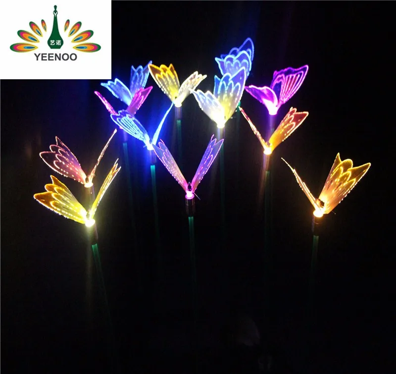 Multi-color led butterfly holiday outdoor decorative