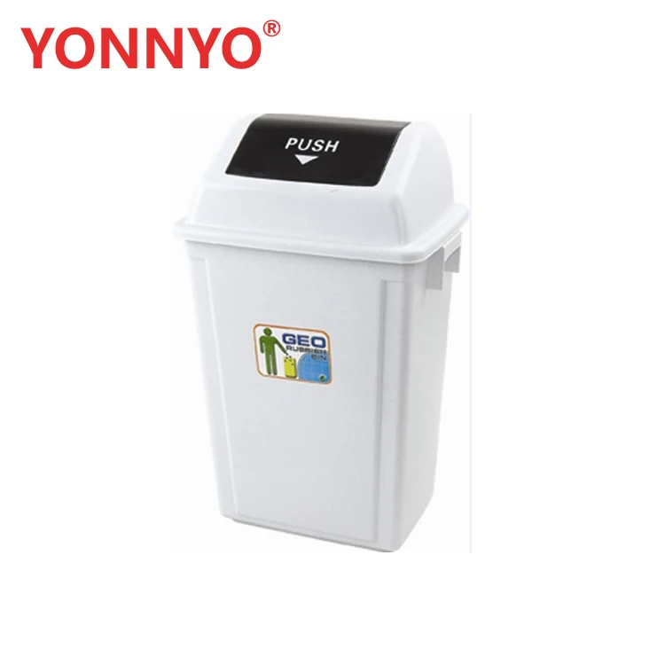 Заводская цена хорошая индивидуальная печать поворотная крышка 13 галлонов мусорные корзины