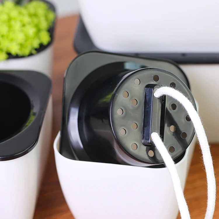 newest rectangle shape plant nursery home and garden decoration succulent Self Watering plants flowerpot