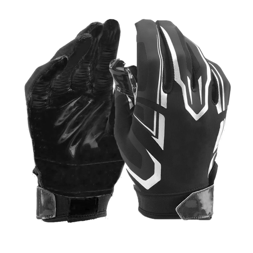 Wholesale youth american football gloves custom high quality football gloves manufacturer