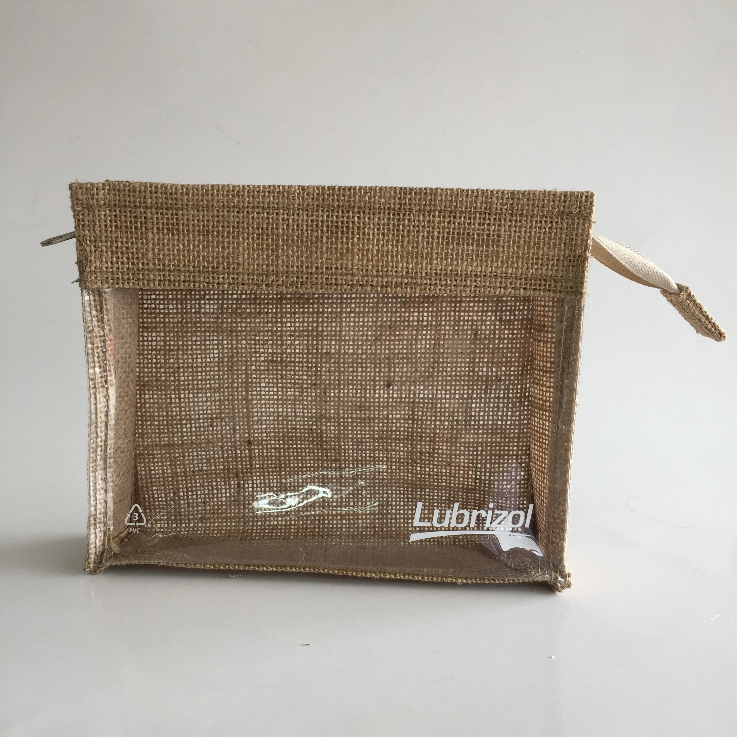 
wholesale eco friendly custom promotional jute cosmetic bag 