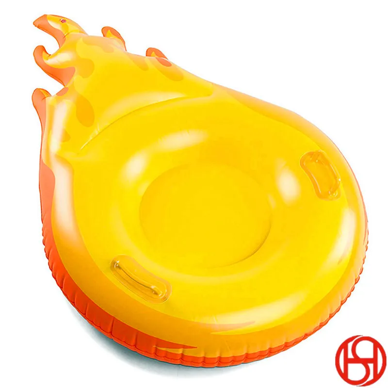 Горнолыжного нейлоновый холщовый дешевые резиновые heavy duty pvc раздувная жесткий низ круг лыжные снежные сани