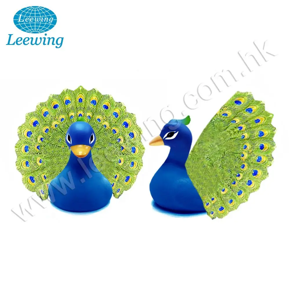 Оптовая продажа, пластиковая продукция от производителя, украшение для дома/Вечеринки, виниловая красочная форма павлина, птицы, логотип, печатная резиновая утка