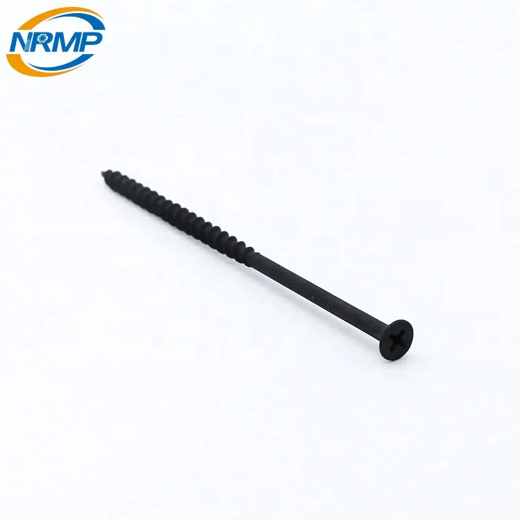 Inch countersunk head black phosphated drywall screw