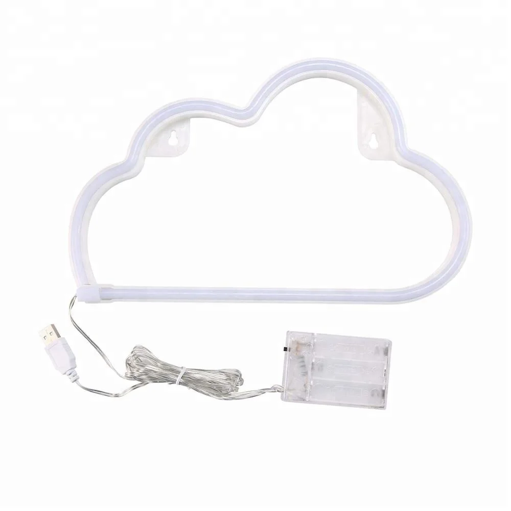 Custom Personalized home art decorative warm white LED cloud neon decor light as perfect gift Neon Lights neon sign