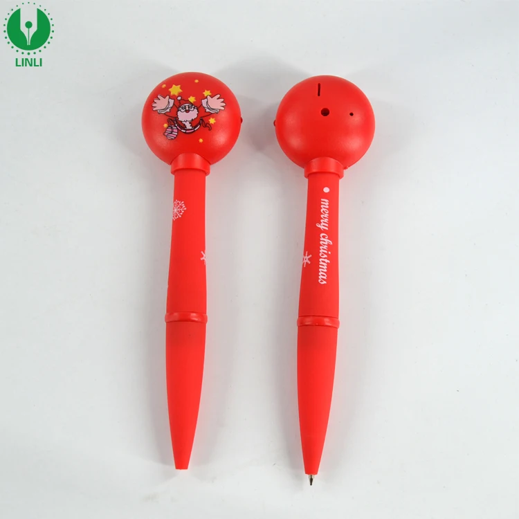 
Giveaway Gifts Sound Led Christmas Pen, Christmas Ballpoint Pen, Multi-function Pen 