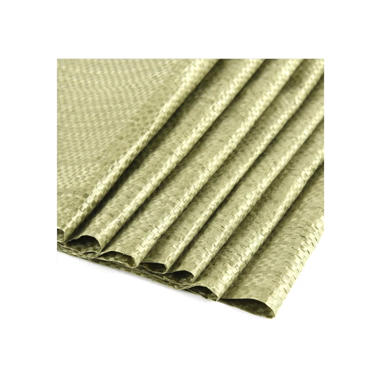 low price Russia Green construction waste garbage polypropylene bags pp woven rice packing bag