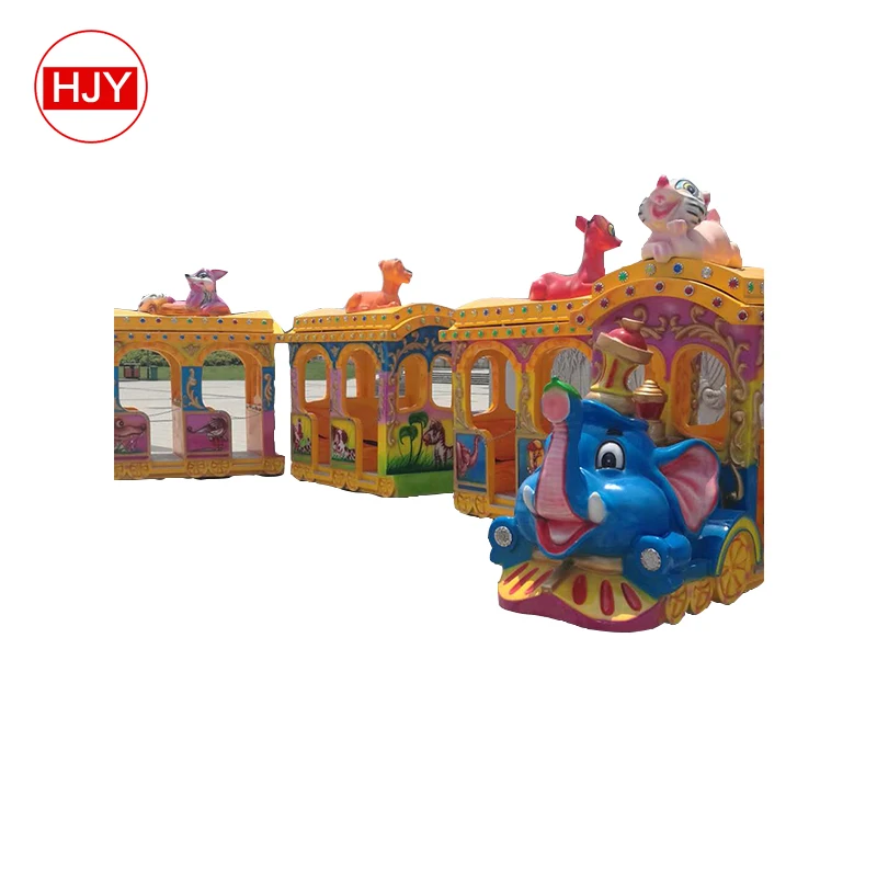 Fantastic!Playground kids train park rides children track train