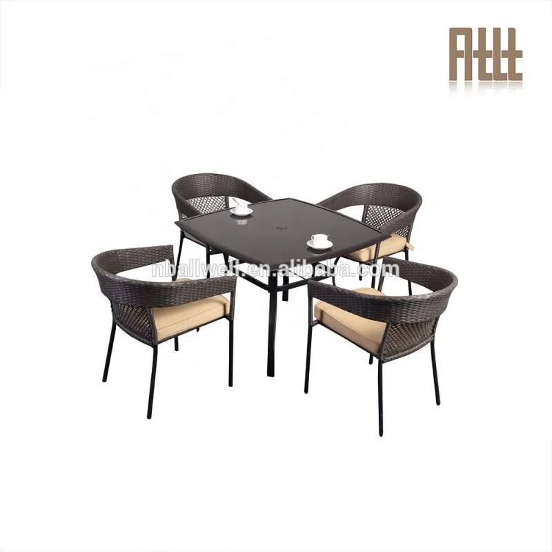 Набор садовых плетеных барных стульев и столов awrf9757, стол для патио и стул