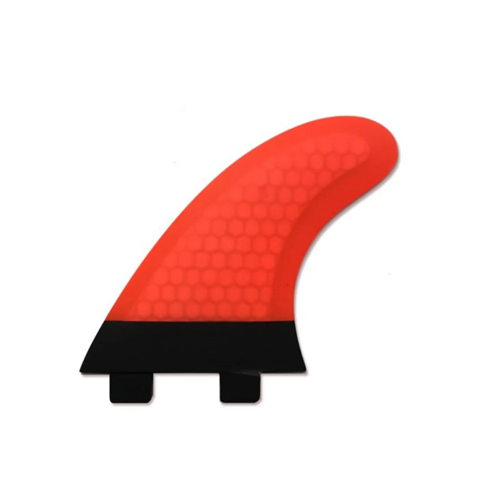 Highly polished fiberglass honeycomb jet surf fins G5 triple-set